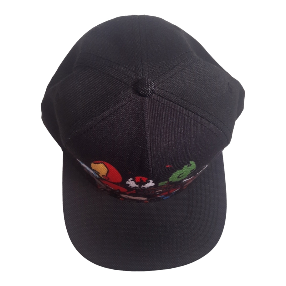 Marvel Superhero Cartoon Kawaii Character Baseball Cap Black Wool Blend 115665 - Picture 5 of 13